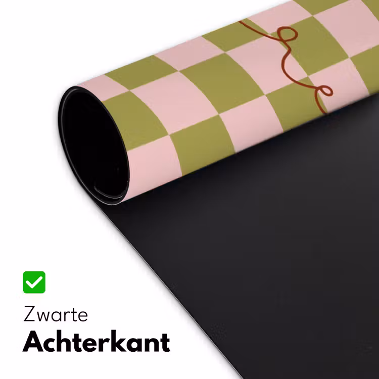 Bureau onderlegger - Patroon - Geblokt - Olijfgroen - Amore — 5