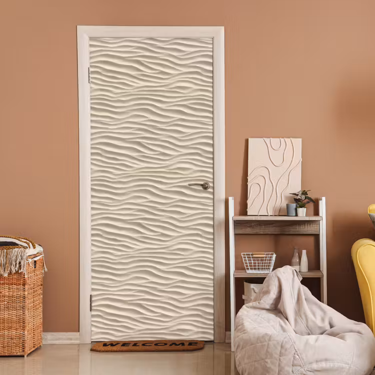 Deursticker - Zand - Golven - Beige — 2