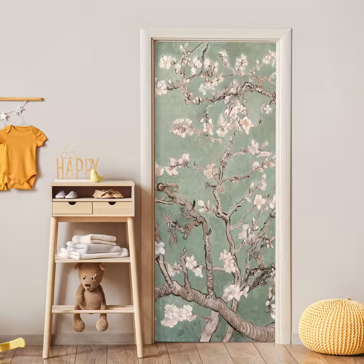Deursticker - Amandelbloesem - Kunst - Van Gogh - Groen — 6