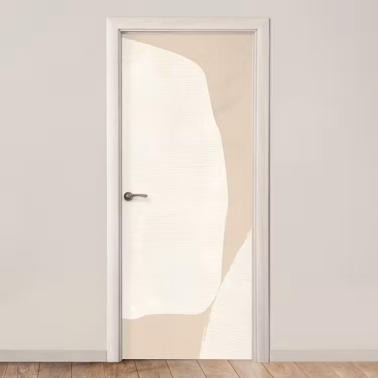 Deursticker - Beige - Abstract - Modern — 1