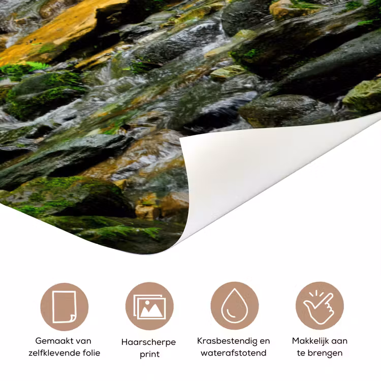 Deursticker - Jungle - Groen - Waterval - Natuur — 3