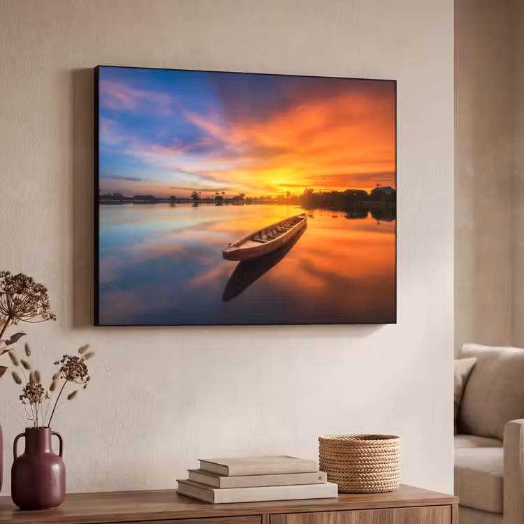 Art Frame - Boot - Water - Zonsondergang - Oranje - Water — 4