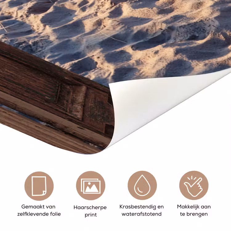 Deursticker - Doorkijk - Strand - Zee - Pad - Duinen — 3