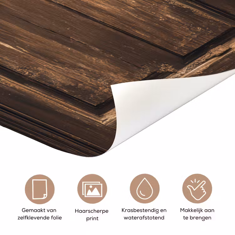 Deursticker - Tijger - Doorkijk - Deur - Hout - Dieren — 3