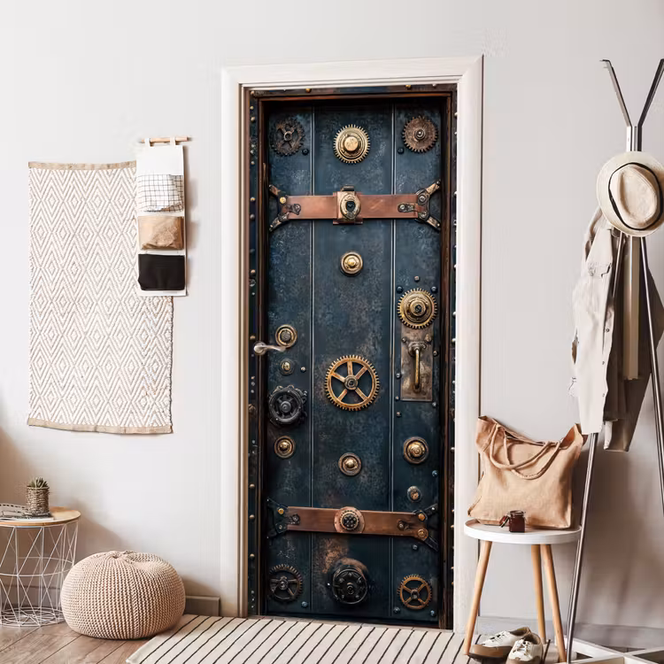 Deursticker - Deur - Kluis - Industrieel - Vintage — 8