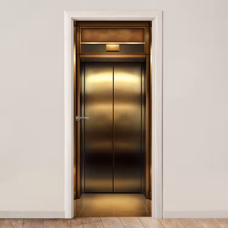 Deursticker - Liftdeur - Goud - Modern — 1
