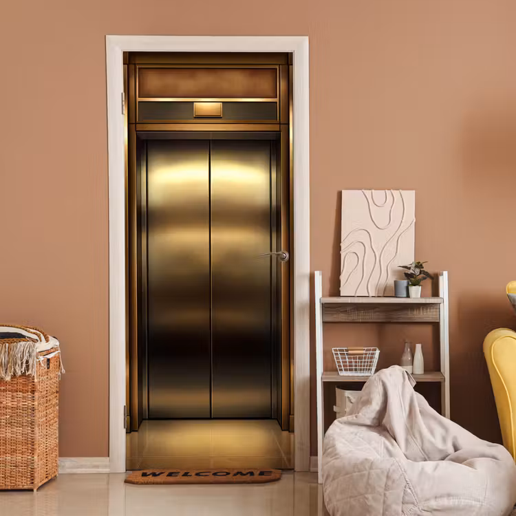 Deursticker - Liftdeur - Goud - Modern — 2