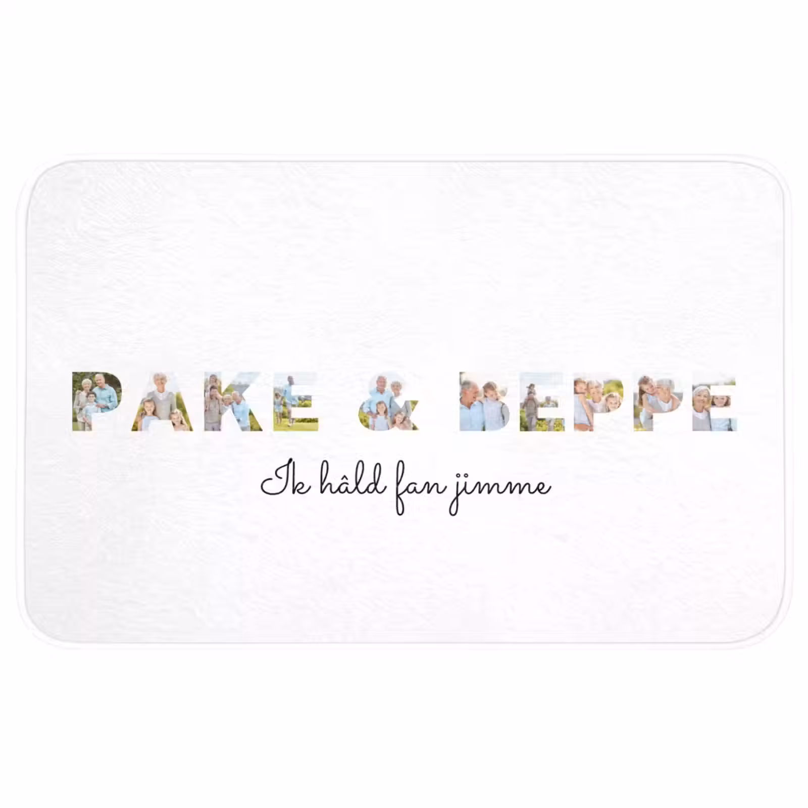 Badmat - Pake & Beppe - Lettercollage — 1