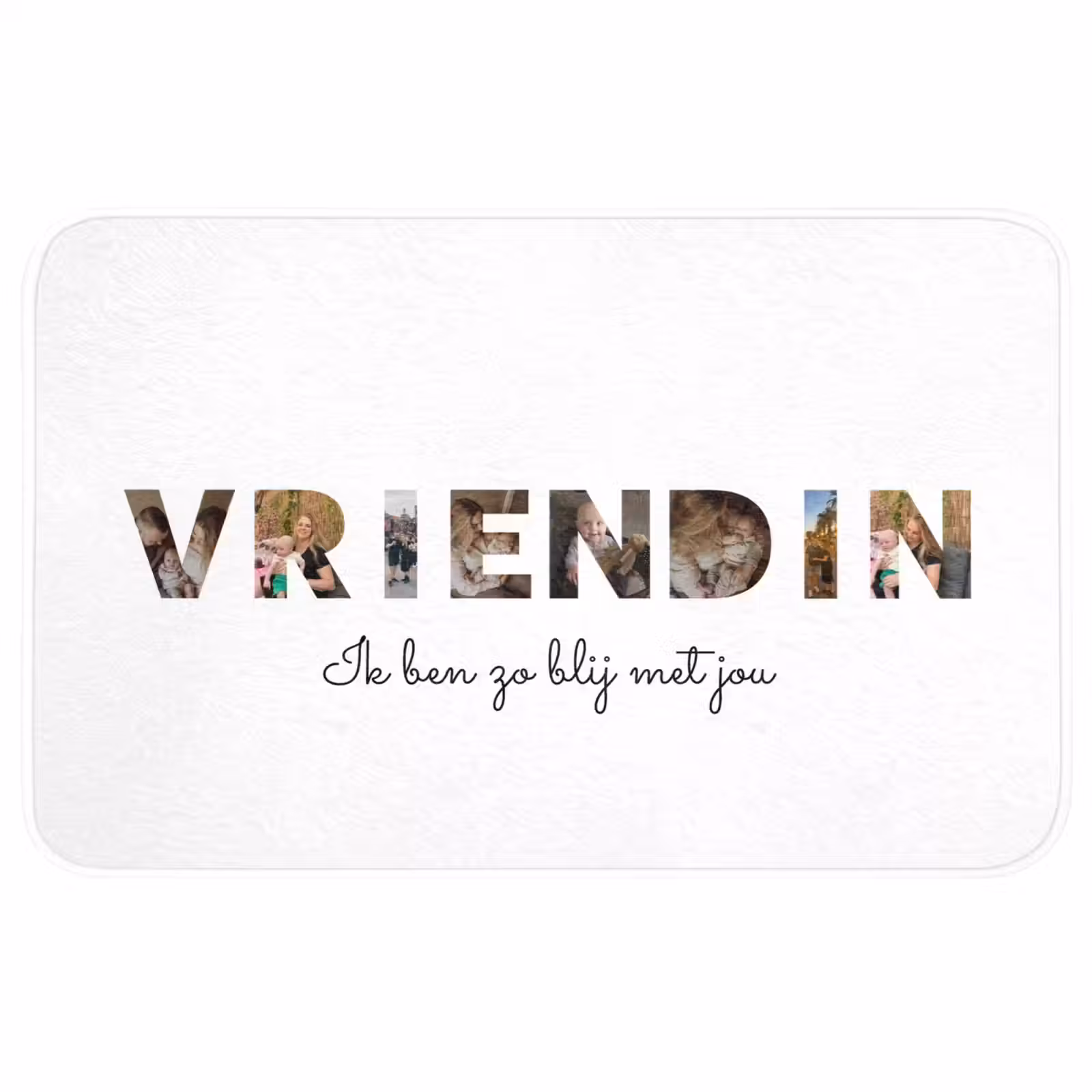 Badmat - Vriendin - Lettercollage — 1