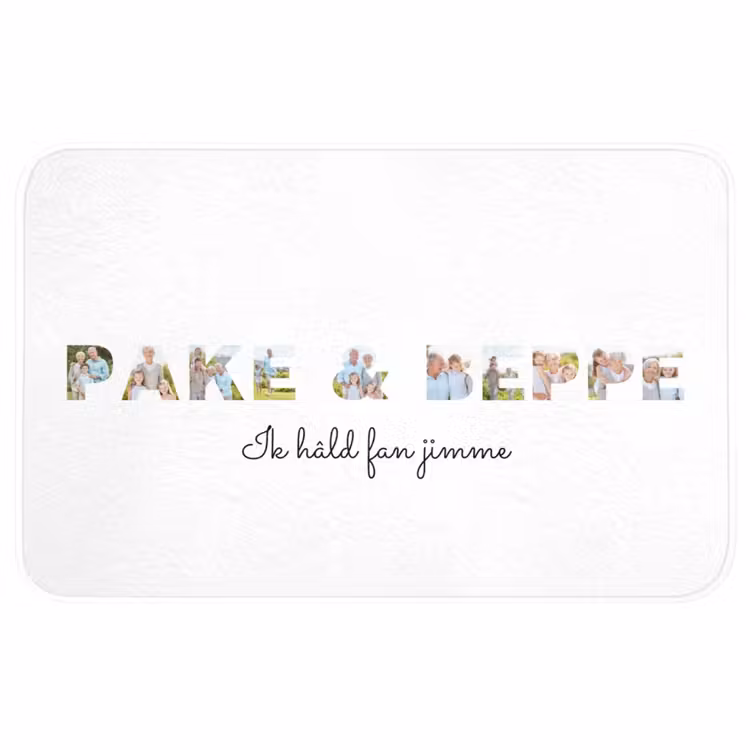 Badmat - Pake & Beppe - Lettercollage — 1