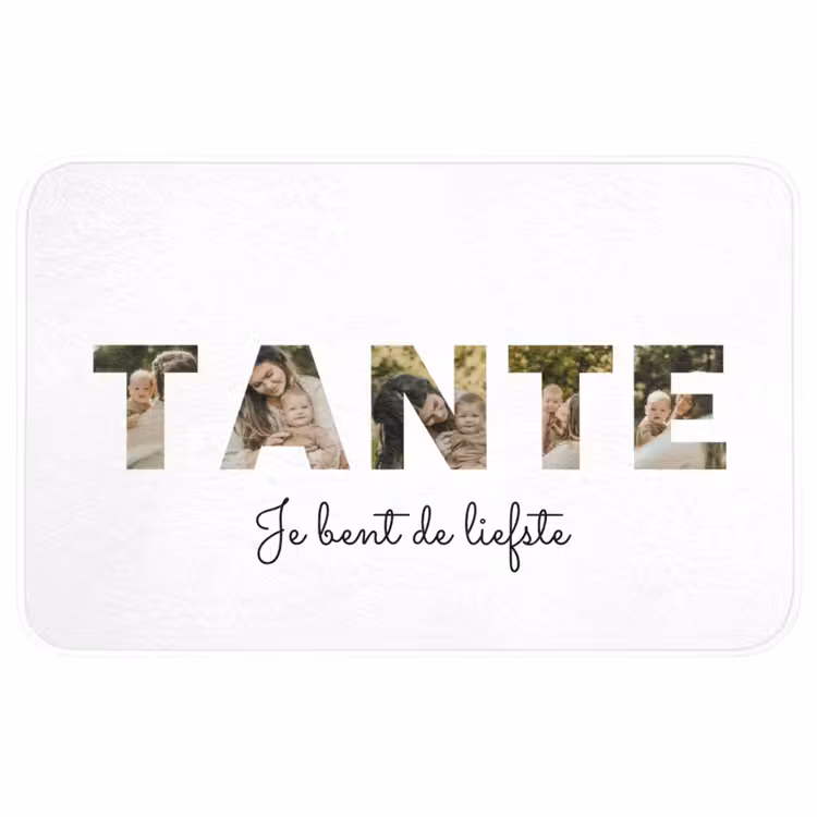 Badmat - Tante - Lettercollage — 1