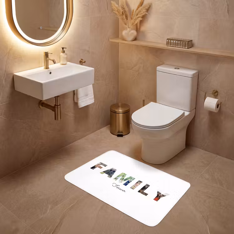 Gepersonaliseerde WC Mat - Family - Lettercollage — 4