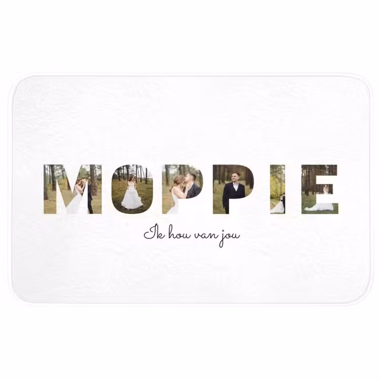 Badmat - Moppie - Lettercollage — 1