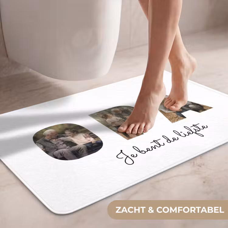 Gepersonaliseerde WC Mat - Opa - Lettercollage — 7