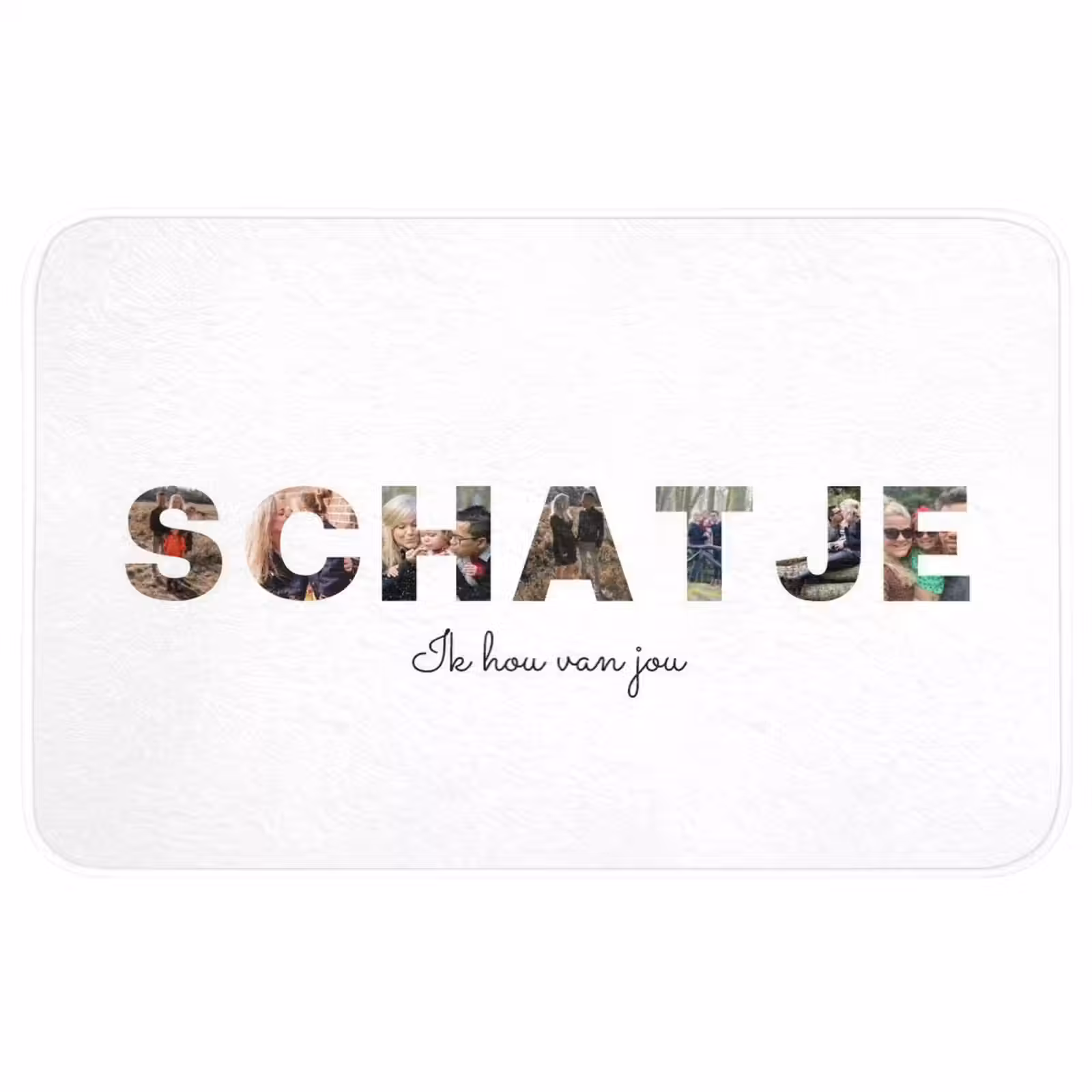 Badmat - Schatje - Lettercollage — 1