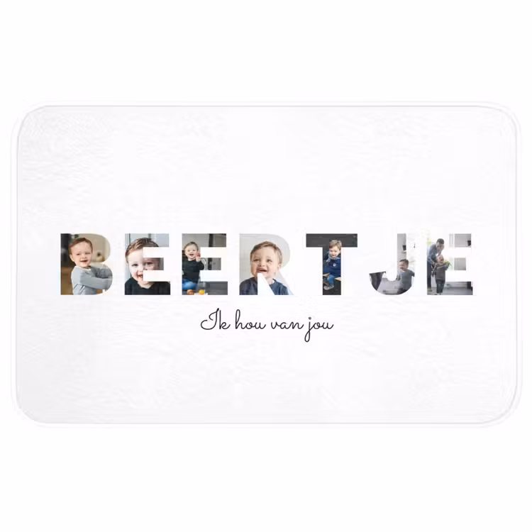 Badmat - Beertje - Lettercollage — 1