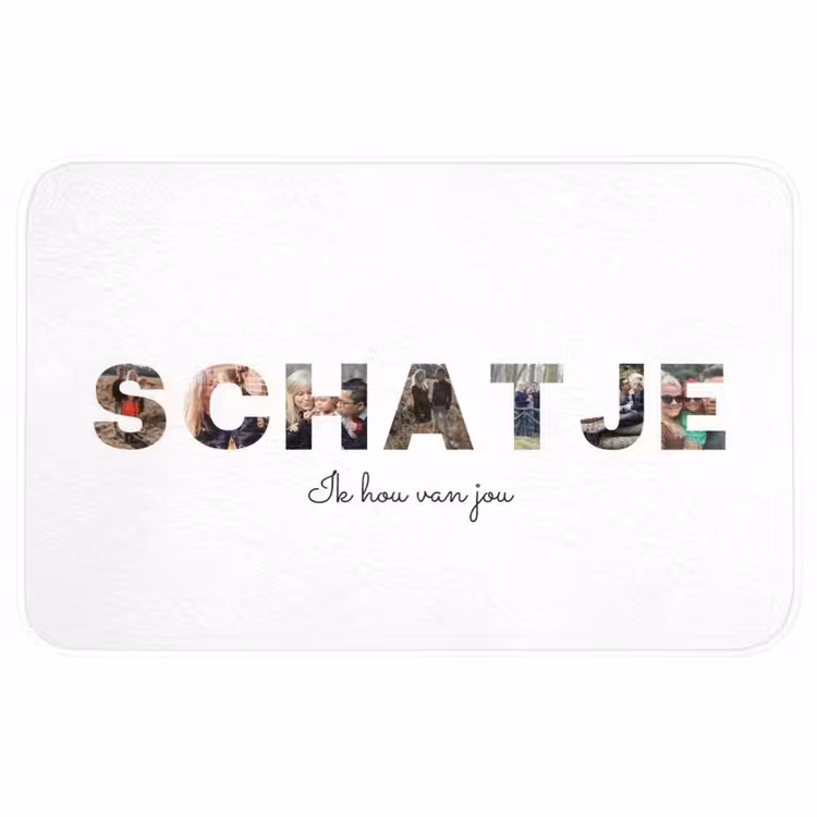 Badmat - Schatje - Lettercollage — 1