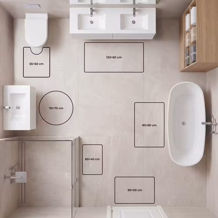Gepersonaliseerde WC Mat - Lieverd - Lettercollage — 8