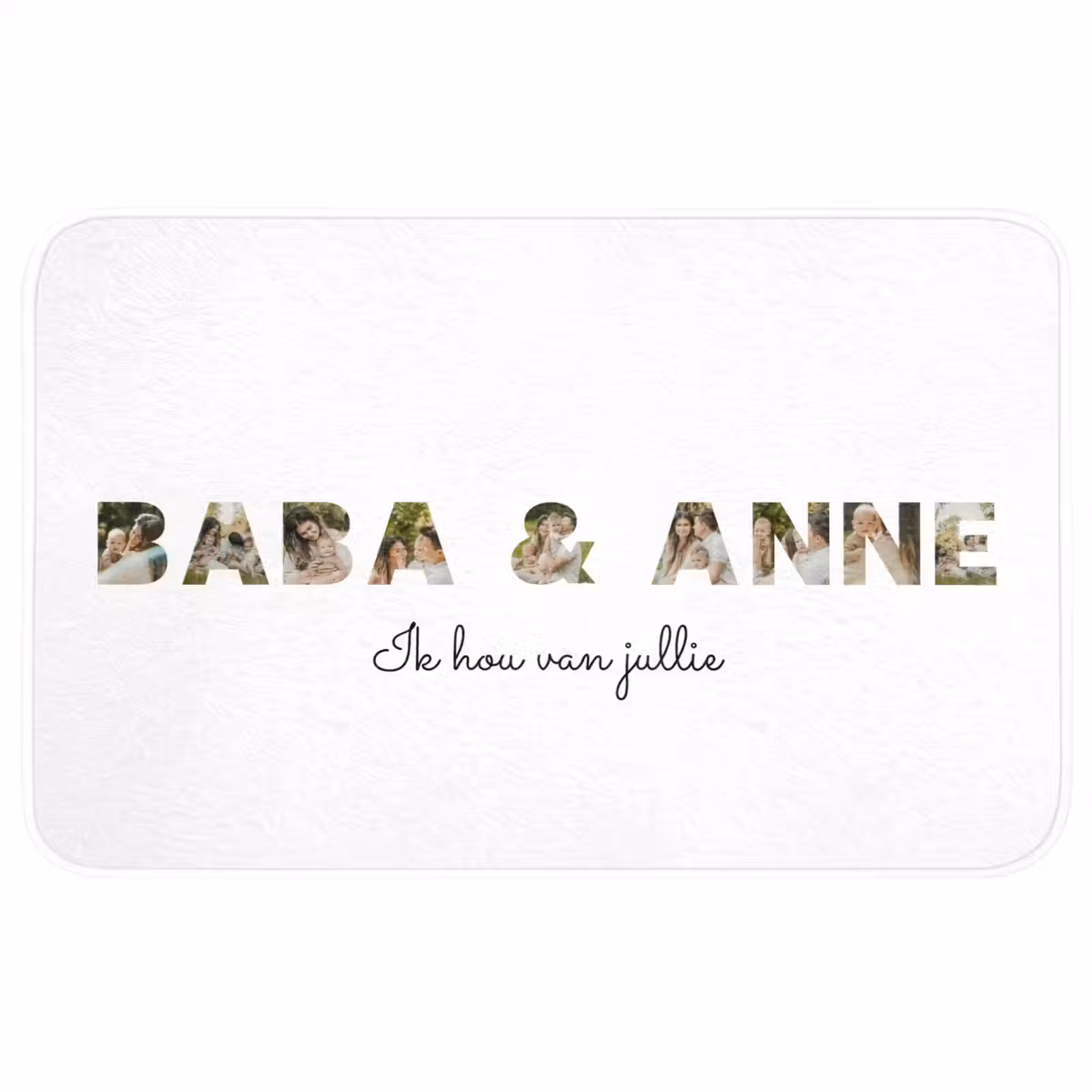 Badmat - Baba & Anne - Lettercollage — 1