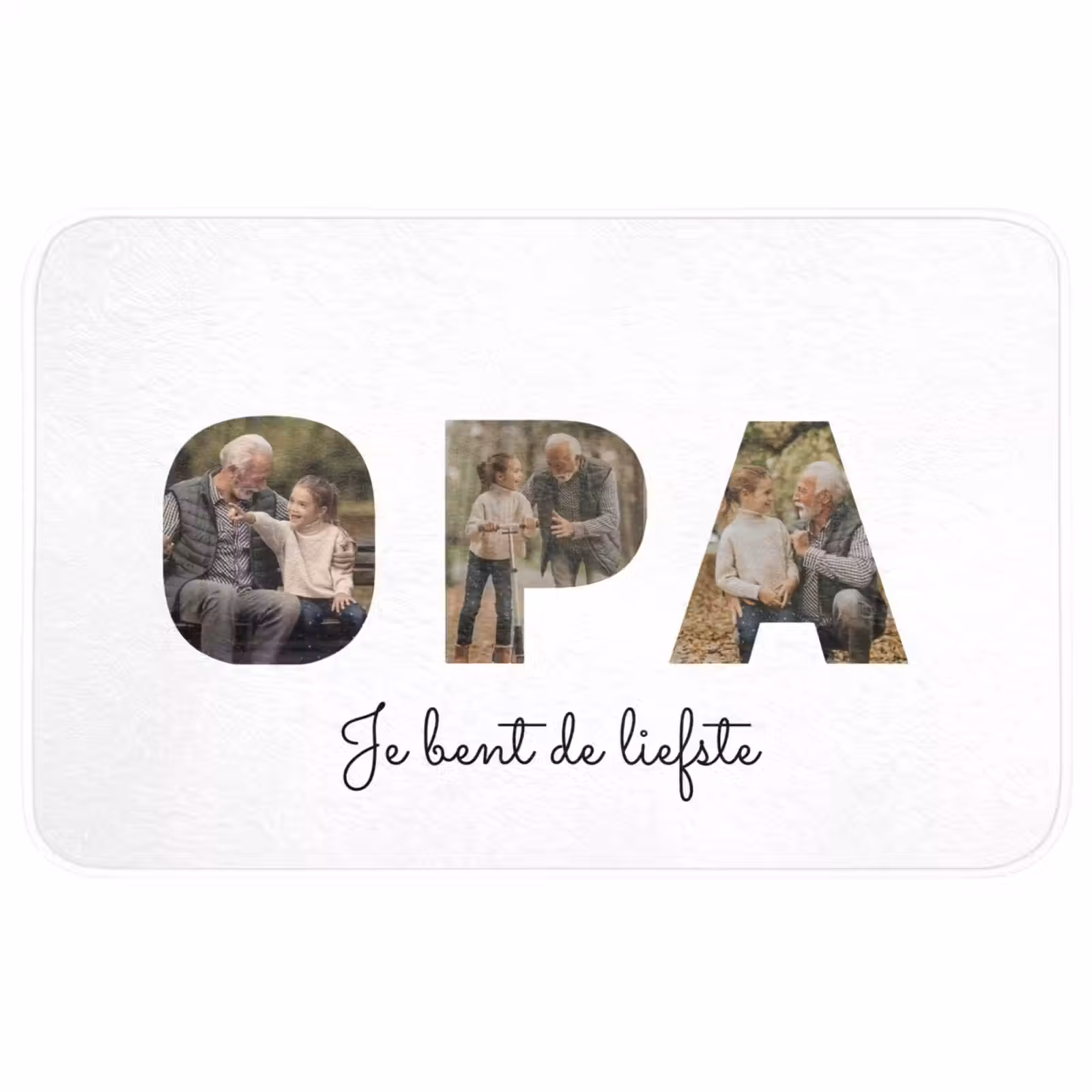 Badmat - Opa - Lettercollage — 1
