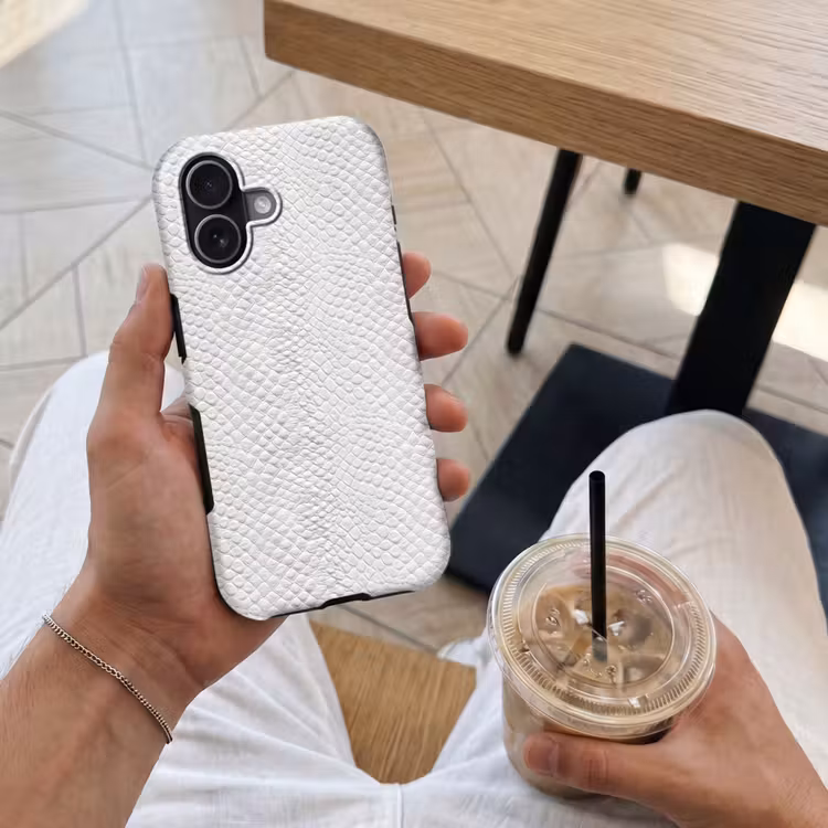 Telefoonhoesje Toughcase - Slang - Patroon - Wit — 4
