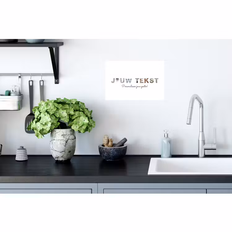 Gepersonaliseerde muursticker - Jouw Tekst - Lettercollage — 2