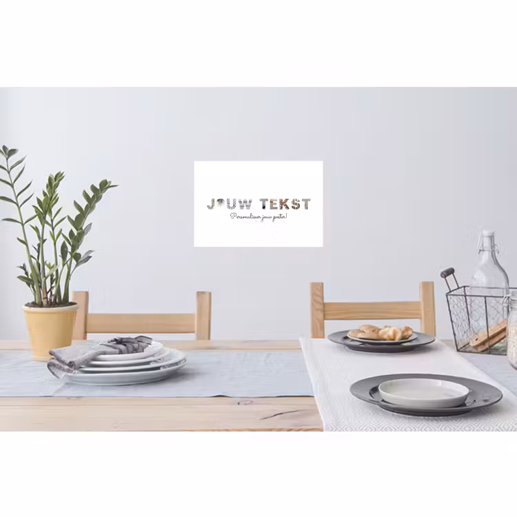 Gepersonaliseerde muursticker - Jouw Tekst - Lettercollage — 3