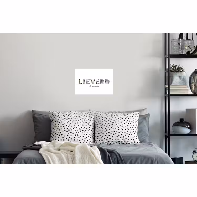 Gepersonaliseerde muursticker - Lieverd - Lettercollage — 5