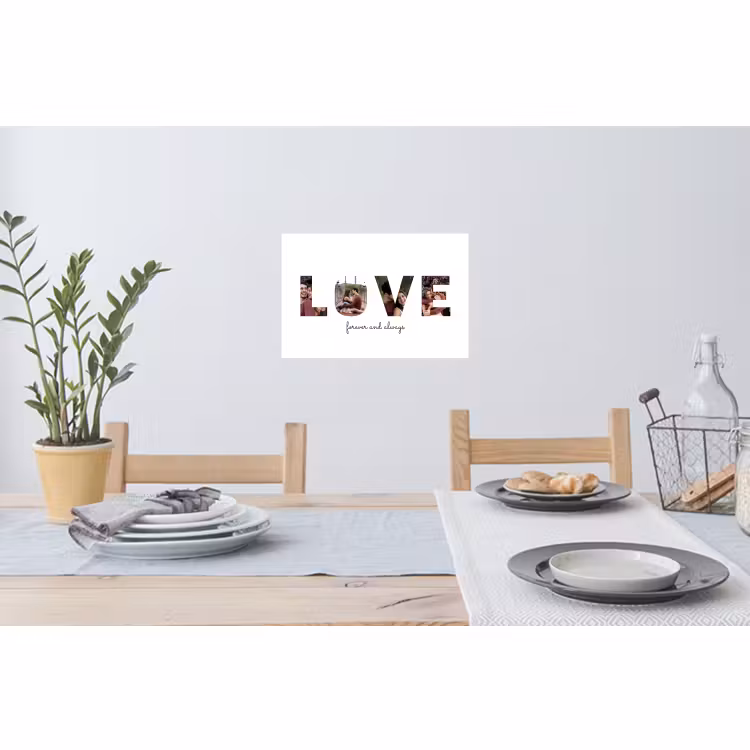 Gepersonaliseerde muursticker - Love - Lettercollage — 3