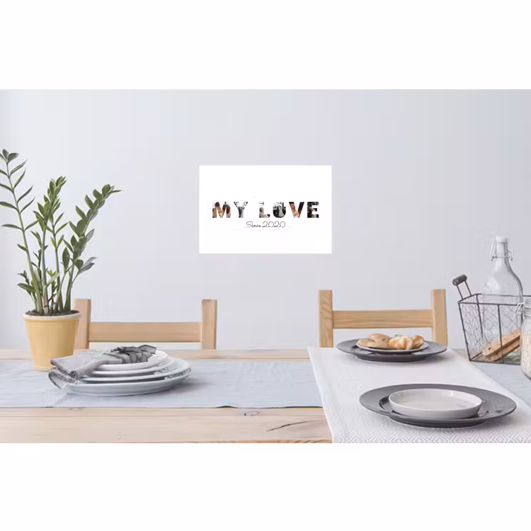 Gepersonaliseerde muursticker - My Love - Lettercollage — 3
