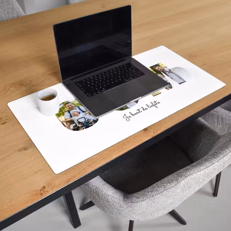 Gepersonaliseerde bureau onderlegger - Oom - Lettercollage — 3