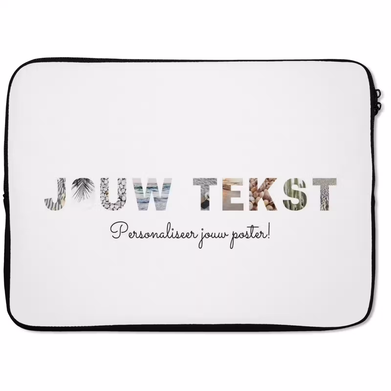 Gepersonaliseerde laptophoes - Jouw Tekst - Lettercollage — 1