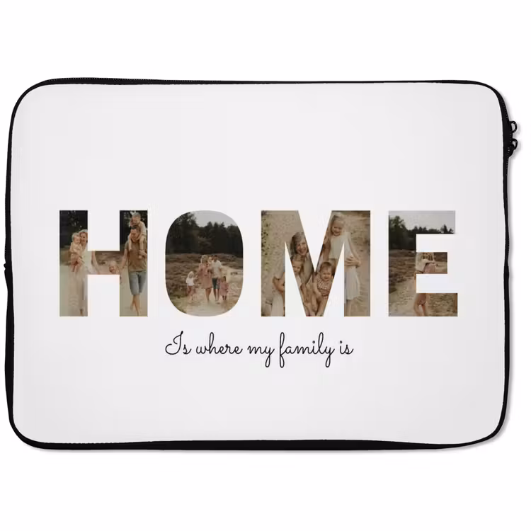 Gepersonaliseerde laptophoes - Home - Lettercollage — 1