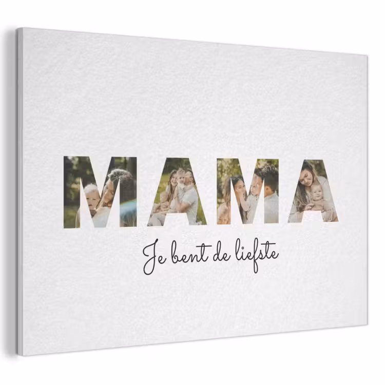 Gepersonaliseerd akoestisch schilderij - Mama - Lettercollage — 1