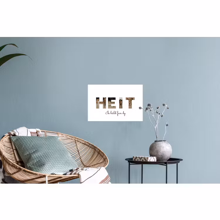 Gepersonaliseerde muursticker - Heit - Lettercollage — 4