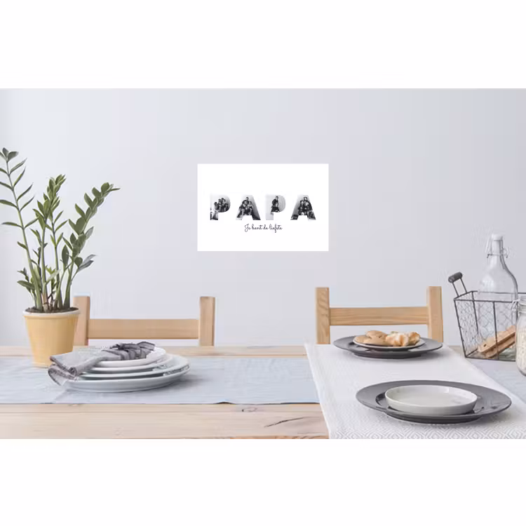 Gepersonaliseerde muursticker - Papa - Lettercollage — 3