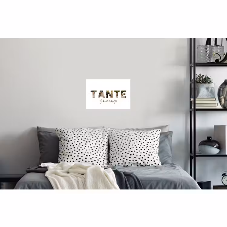 Gepersonaliseerde muursticker - Tante - Lettercollage — 5