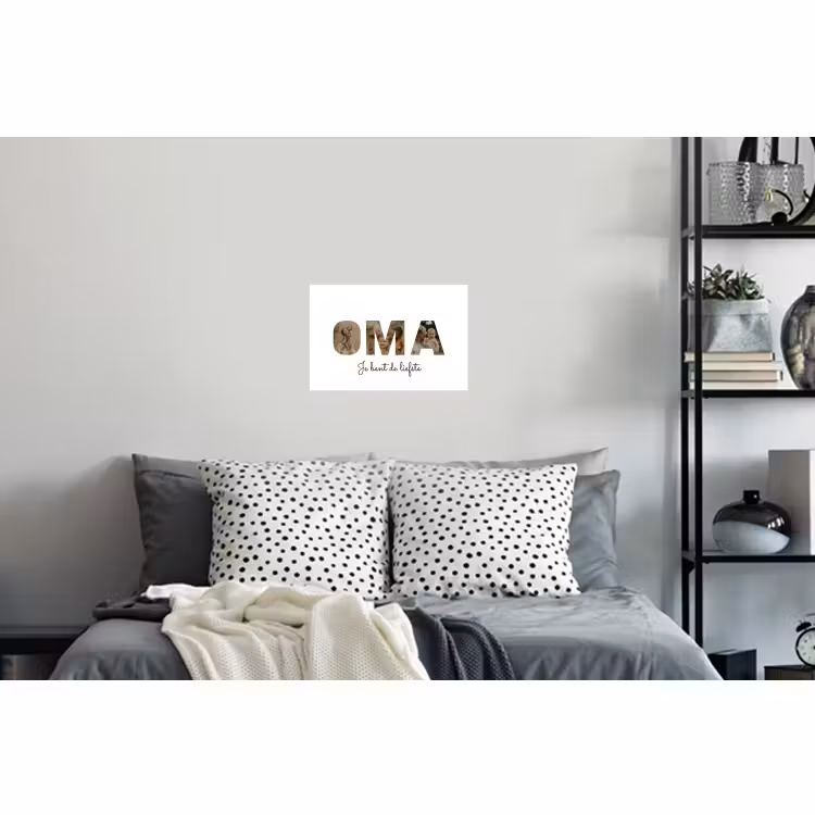 Gepersonaliseerde muursticker - Oma - Lettercollage — 5