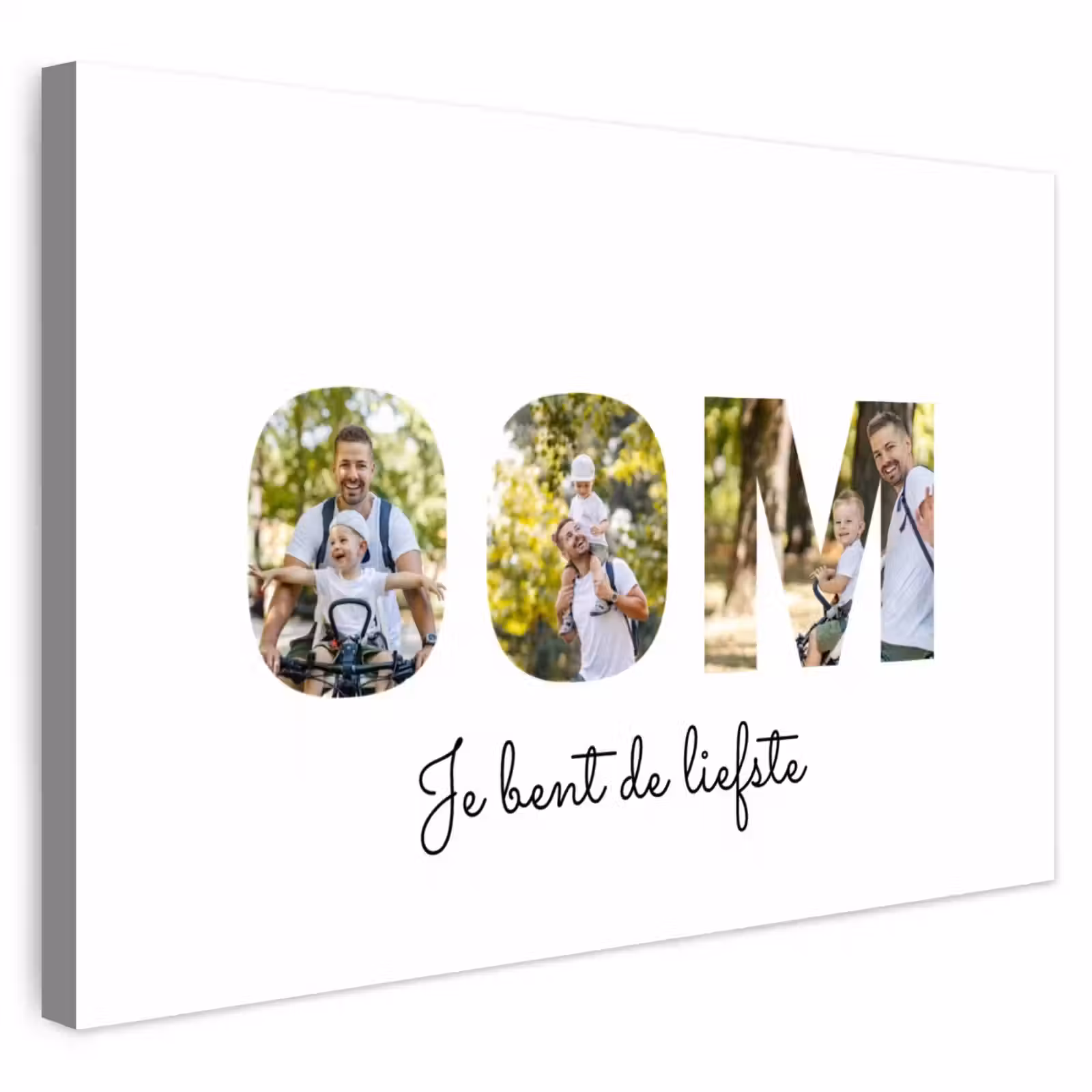 Gepersonaliseerd buiten canvas - Oom - Lettercollage — 1