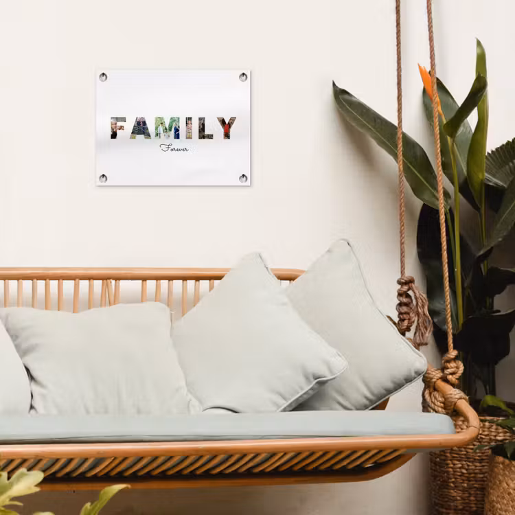 Gepersonaliseerde tuinposter - Family - Lettercollage — 5