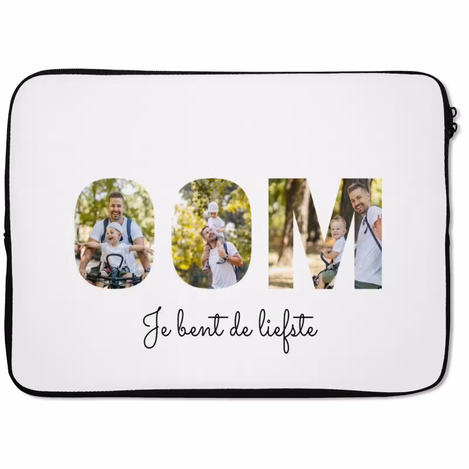 Gepersonaliseerde laptophoes - Oom - Lettercollage — 1