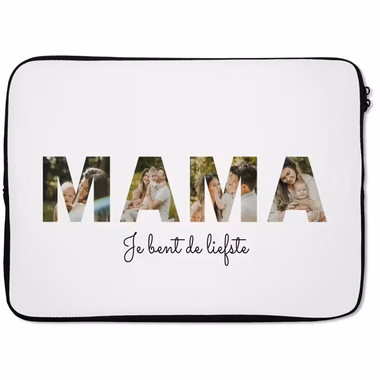 Gepersonaliseerde laptophoes - Mama - Lettercollage — 1