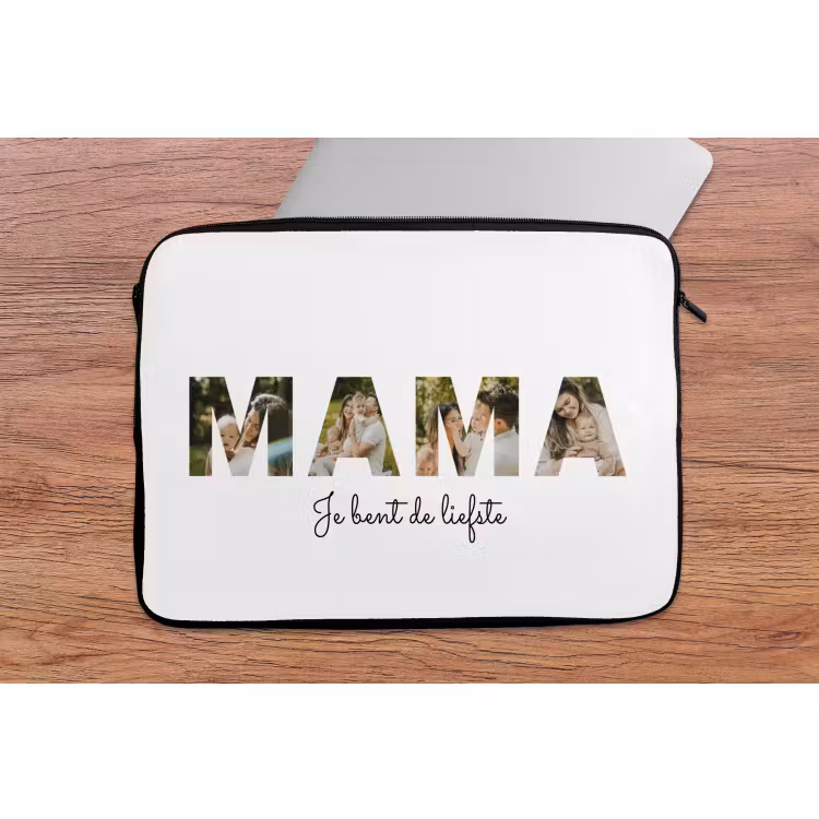 Gepersonaliseerde laptophoes - Mama - Lettercollage — 2