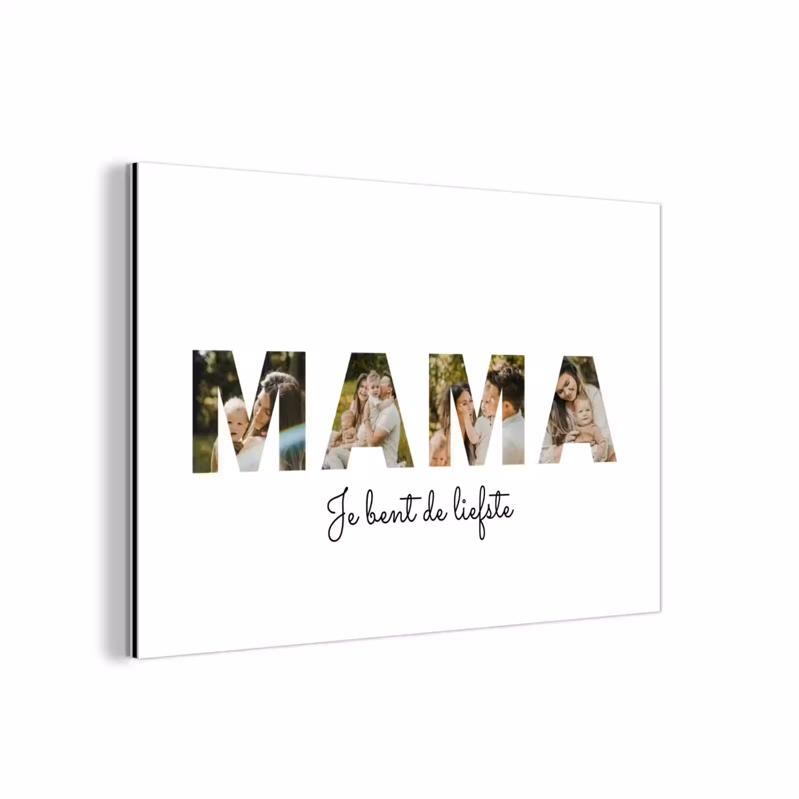 Gepersonaliseerd aluminium schilderij - Mama - Lettercollage — 1
