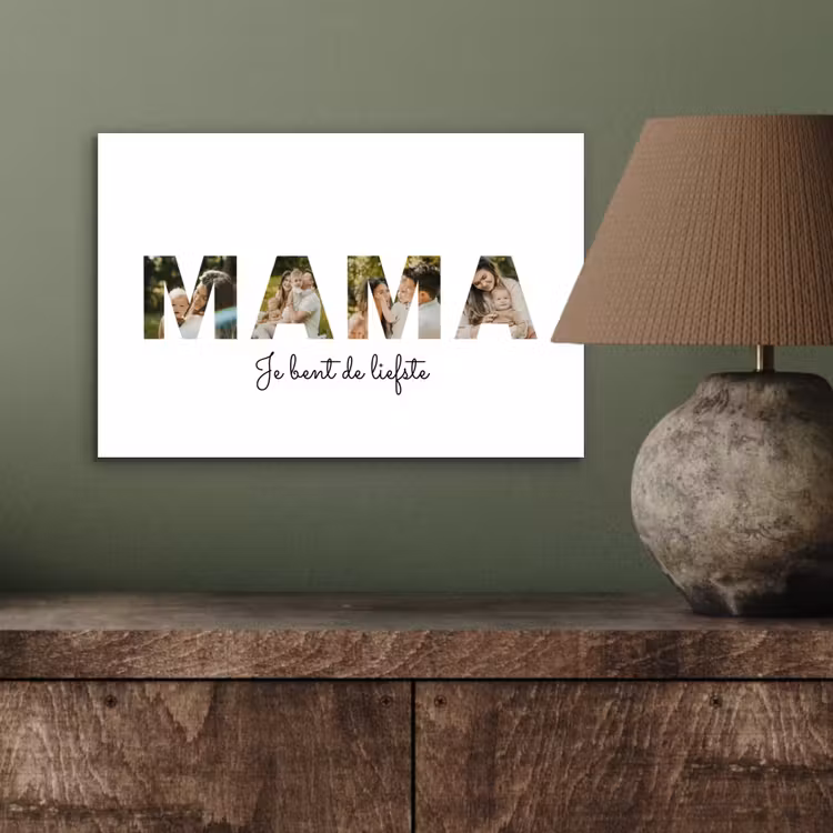 Gepersonaliseerd aluminium schilderij - Mama - Lettercollage — 3