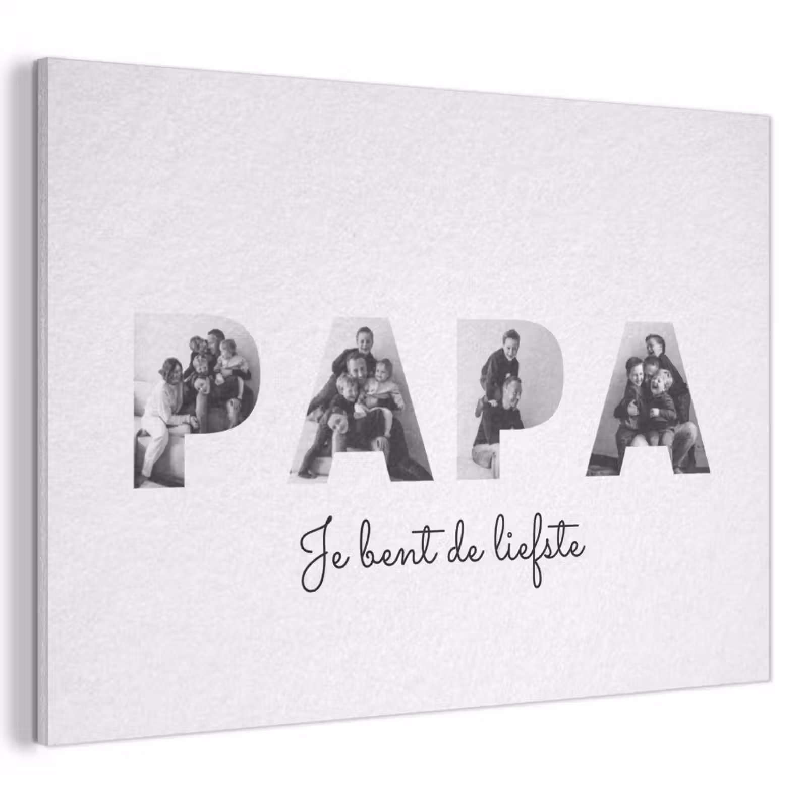Gepersonaliseerd akoestisch schilderij - Papa - Lettercollage — 1