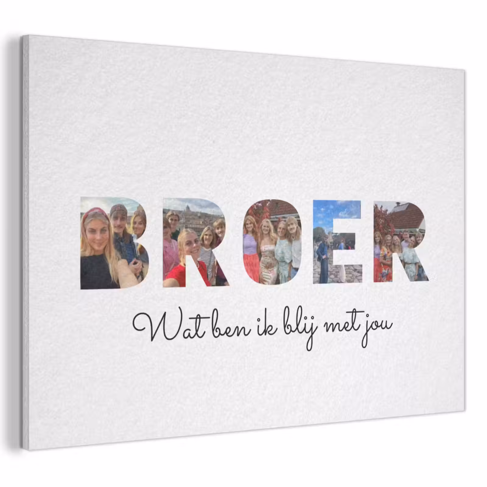 Gepersonaliseerd akoestisch schilderij - Broer - Lettercollage — 1