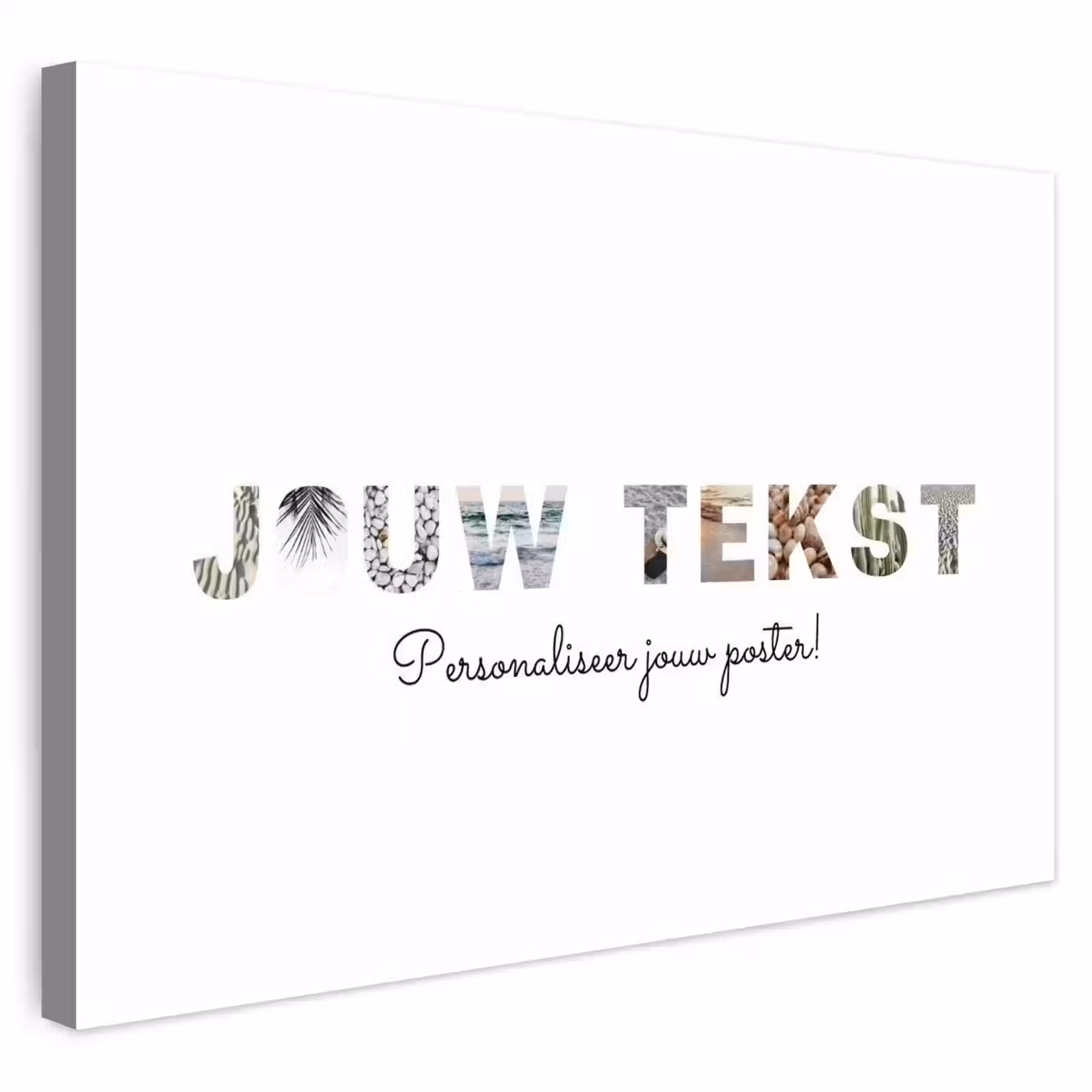 Gepersonaliseerd buiten canvas - Jouw Tekst - Lettercollage — 1