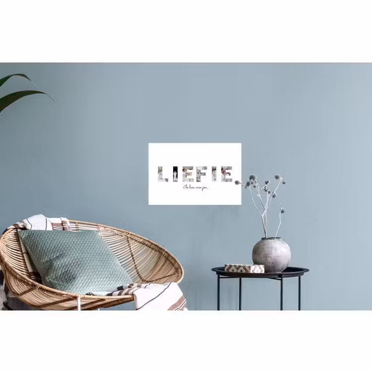 Gepersonaliseerde muursticker - Liefie - Lettercollage — 4