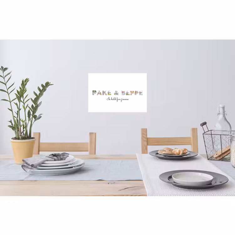 Gepersonaliseerde muursticker - Pake & Beppe - Lettercollage — 3